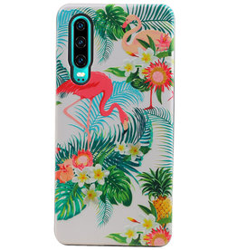 Coque arrière Flamingo Design pour Huawei P30