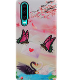 Butterfly Design Hardcase Backcover per Huawei P30