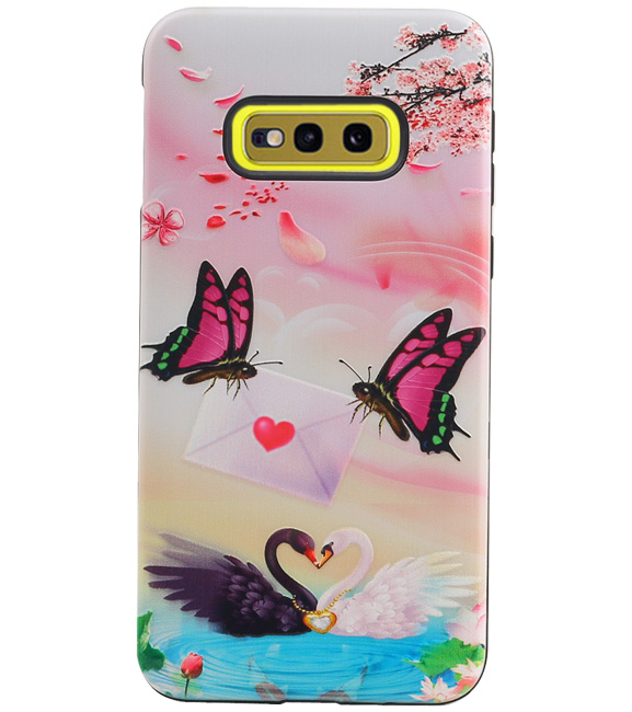 Papillon Design Hardcover Backcover pour Samsung Galaxy S10e