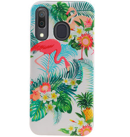 Flamingo Design Hardcase Bagcover til Samsung Galaxy A30