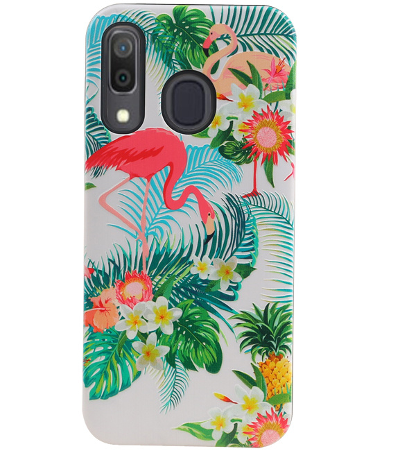 Flamingo Design Hardcase Bagcover til Samsung Galaxy A30