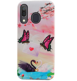 Butterfly Design Hardcase Backcover für Samsung Galaxy A30