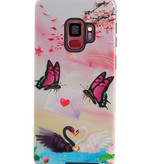 Funda rígida con diseño de mariposa para Samsung Galaxy S9