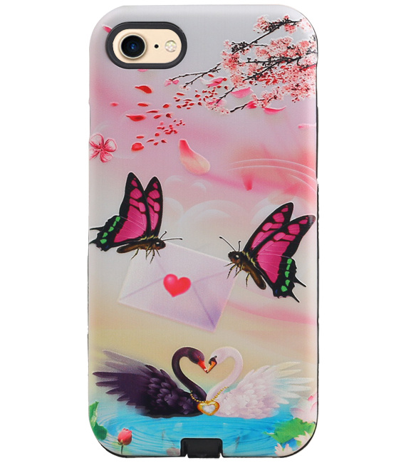 Butterfly Design Hardcase Bagcover til iPhone 8/7