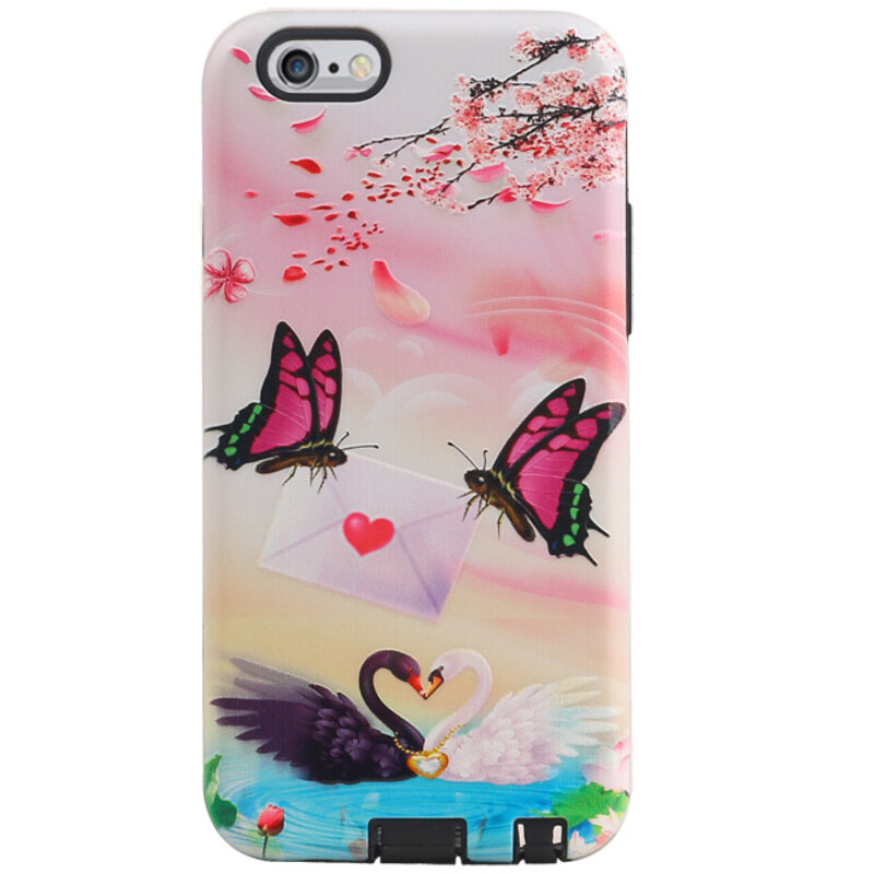 Tapa dura con diseño de mariposa para iPhone 6