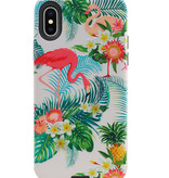 Backcover Hardcase Flamingo Design per iPhone X / XS