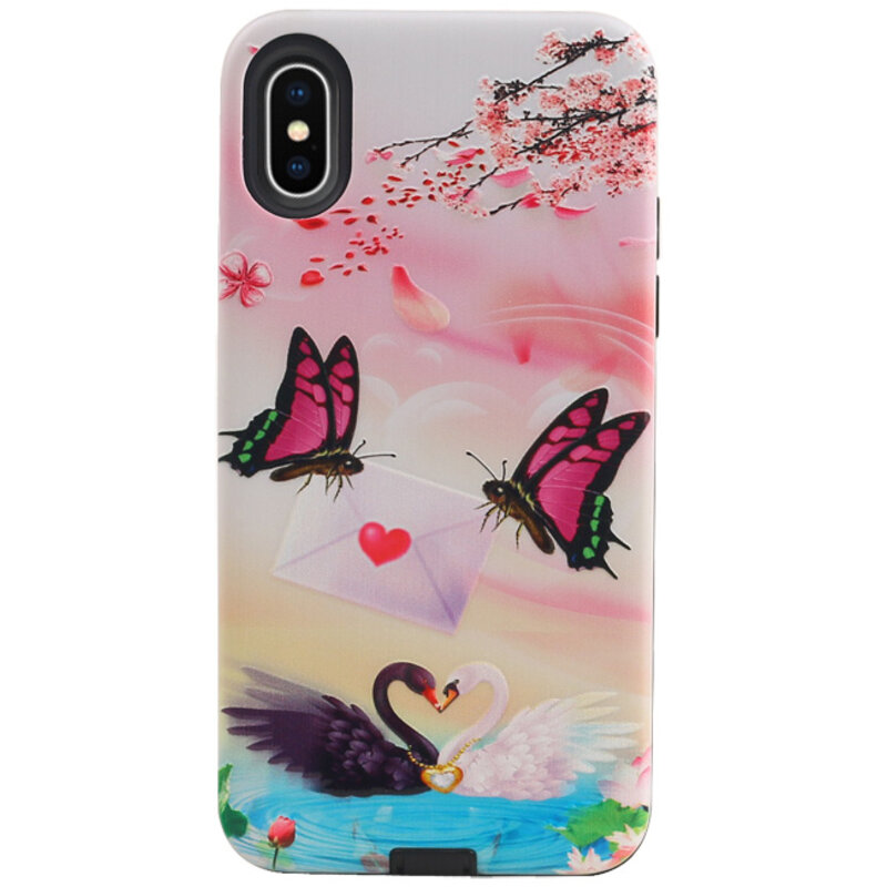 Butterfly Design Hardcase Backcover für iPhone X / XS
