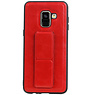 Grip Stand Hardcase Backcover for Samsung Galaxy A8 (2018) Red