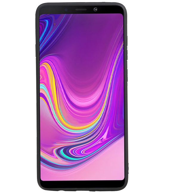 Grip Stand Back Cover rigido per Samsung Galaxy A9 (2018) Nero