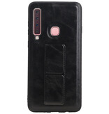 Grip Stand Hardcase Backcover voor Samsung Galaxy A9 (2018) Zwart