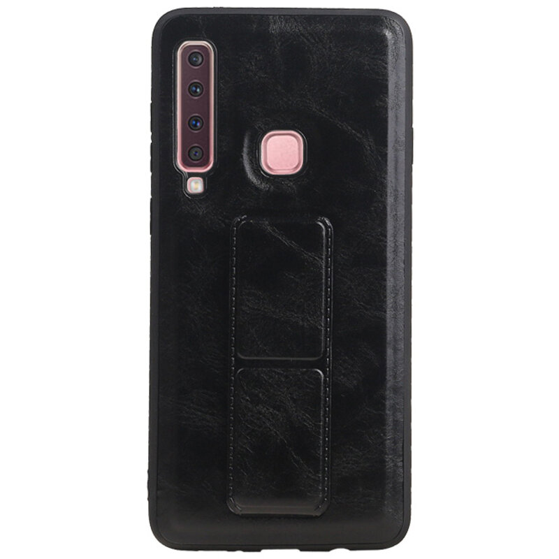 Grip Stand Back Cover rigido per Samsung Galaxy A9 (2018) Nero