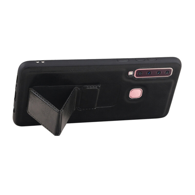 Grip Stand Back Cover rigido per Samsung Galaxy A9 (2018) Nero