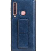 Grip Stand Hardcase Backcover für Samsung Galaxy A9 (2018) Blau