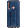 Grip Stand Back Cover rigido per Samsung Galaxy A9 (2018) Blu