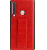 Grip Stand Hardcover Backcover pour Samsung Galaxy A9 (2018) Rouge