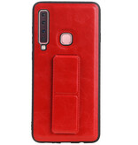 Grip Stand Back Cover rigido per Samsung Galaxy A9 (2018) Rosso