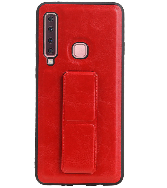 Grip Stand Hardcase Backcover para Samsung Galaxy A9 (2018) Rojo