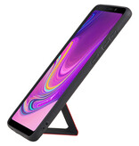 Grip Stand Back Cover rigido per Samsung Galaxy A9 (2018) Rosso