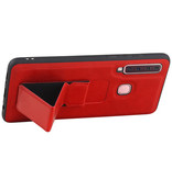 Grip Stand Hardcase Backcover voor Samsung Galaxy A9 (2018) Rood