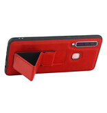Grip Stand Hardcase Backcover für Samsung Galaxy A9 (2018) Rot