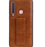 Grip Stand Hardcase Backcover for Samsung Galaxy A9 (2018) Brown