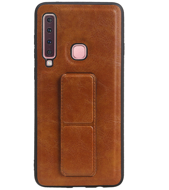 Grip Stand Back Cover rigido per Samsung Galaxy A9 (2018) Marrone