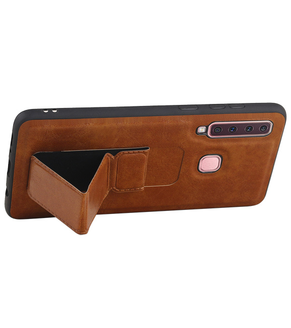 Grip Stand Hardcase Backcover for Samsung Galaxy A9 (2018) Brown