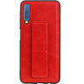 Grip Stand Back Cover rigido per Samsung Galaxy A7 (2018) Rosso