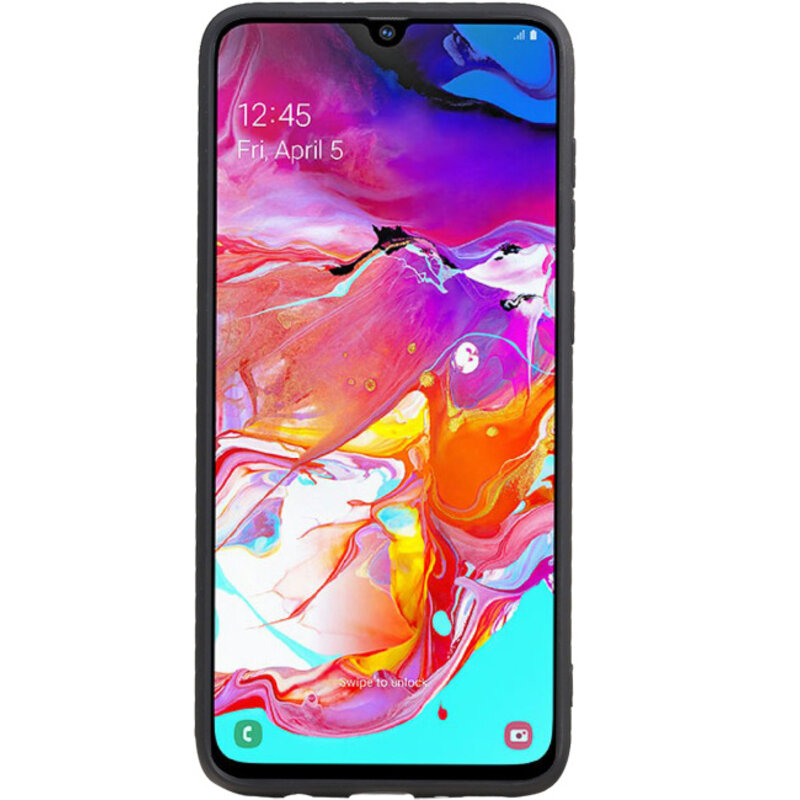 Grip Stand Hardcase Backcover for Samsung Galaxy A70 Red