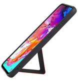 Grip Stand Back Cover rigido per Samsung Galaxy A70 Red