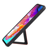 Grip Stand Hardcase Backcover for Samsung Galaxy A70 Red