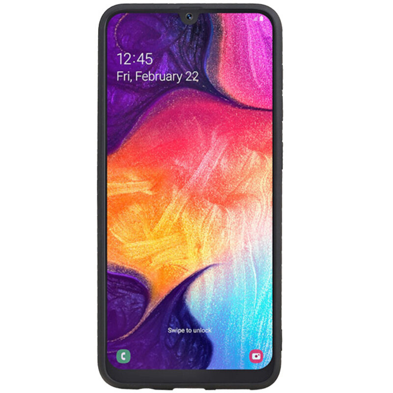 Grip Stand Hardcover Backcover pour Samsung Galaxy A50 Rouge