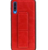 Grip Stand Hardcover Backcover pour Samsung Galaxy A50 Rouge