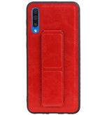 Grip Stand Hardcase Backcover voor Samsung Galaxy A50 Rood