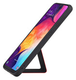 Grip Stand Hardcase Backcover voor Samsung Galaxy A50 Rood
