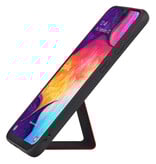 Grip Stand Hardcover Backcover pour Samsung Galaxy A50 Rouge