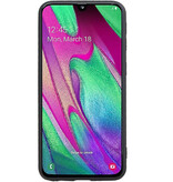 Grip Stand Hardcase Backcover for Samsung Galaxy A40 Black
