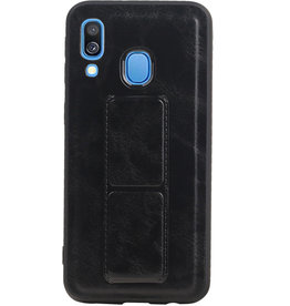 Grip Stand Back Cover rigido per Samsung Galaxy A40 Black