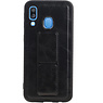 Grip Stand Hardcase Bagcover til Samsung Galaxy A40 Black