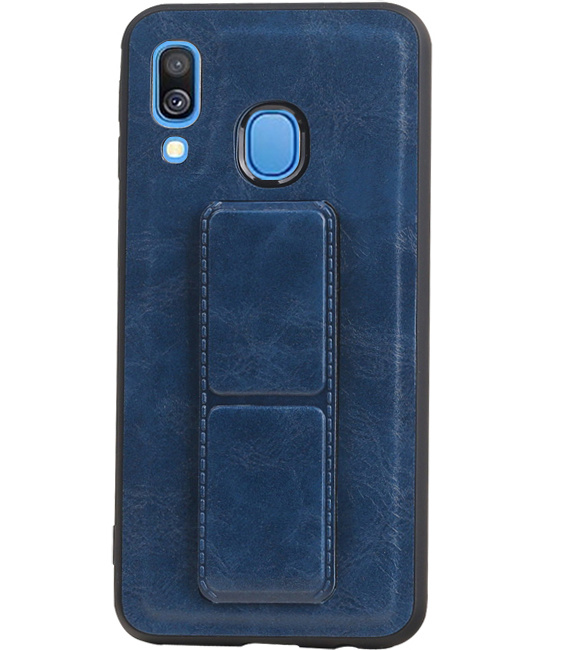 Grip Stand Backcover rigida per Samsung Galaxy A40 Blue