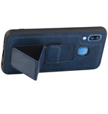 Grip Stand Hardcase Backcover für Samsung Galaxy A40 Blue