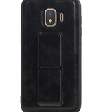 Grip Stand Hardcase Backcover für Samsung Galaxy J2 Core Schwarz