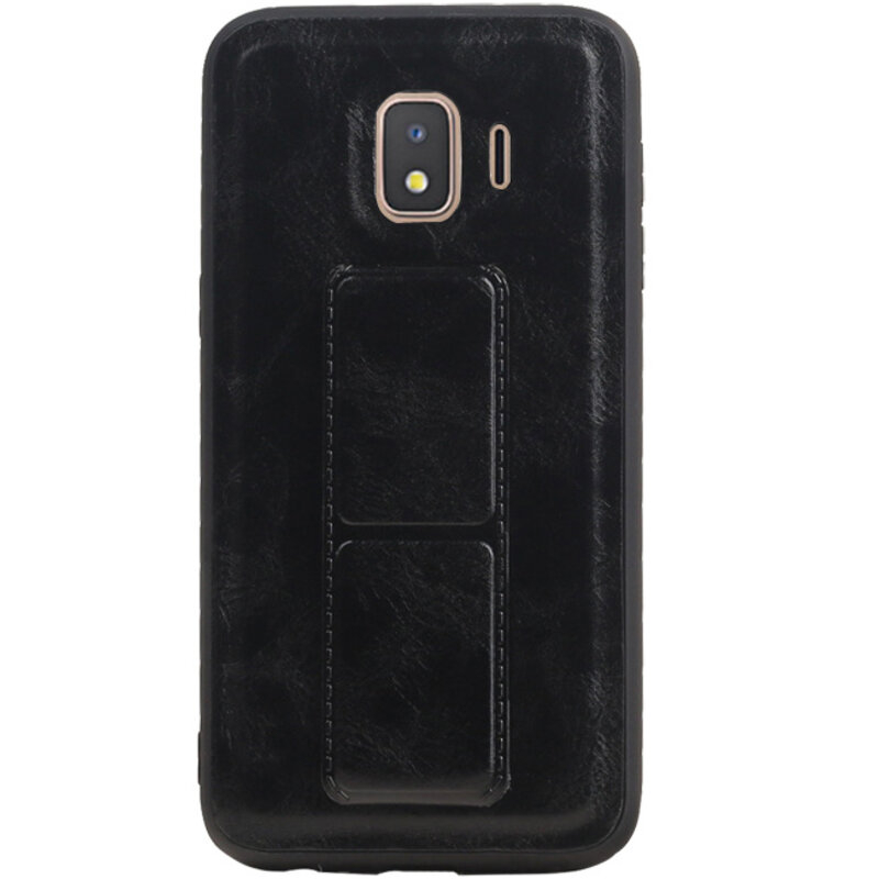 Grip Stand Hardcase Bagcover til Samsung Galaxy J2 Core Black