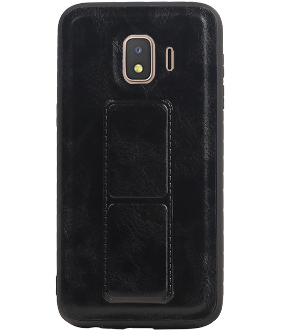 Grip Stand Hardcase Backcover für Samsung Galaxy J2 Core Schwarz