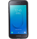 Grip Stand Hardcase Bagcover til Samsung Galaxy J2 Core Black