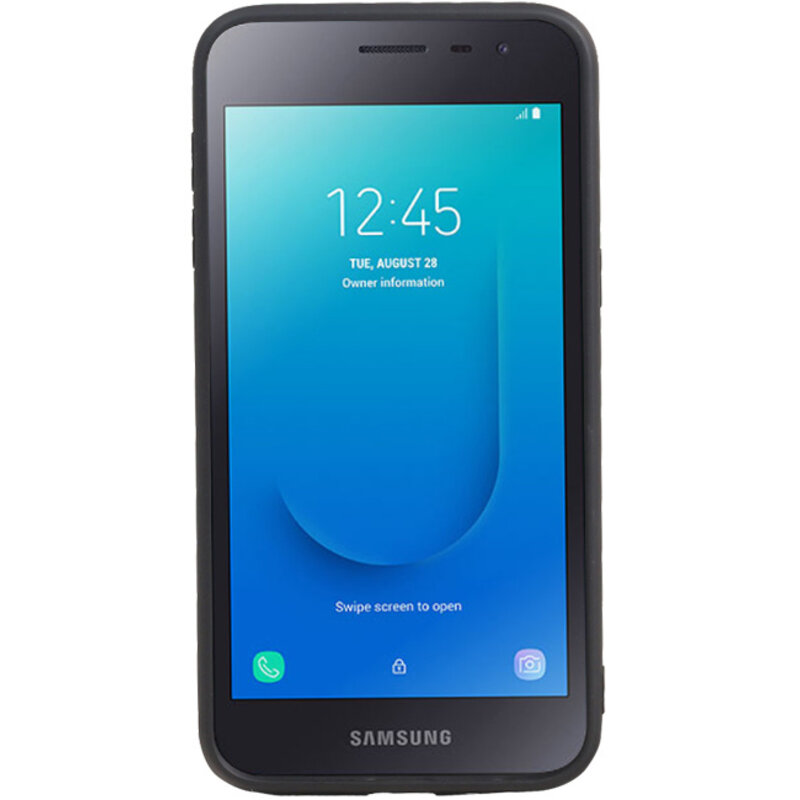 Grip Stand Hardcase Backcover para Samsung Galaxy J2 Core negro