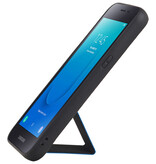 Grip Stand Hardcase Backcover for Samsung Galaxy J2 Core Blue