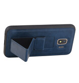 Grip Stand Hardcase Backcover for Samsung Galaxy J2 Core Blue