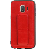 Grip Stand Hardcase Bagcover til Samsung Galaxy J2 Core Red