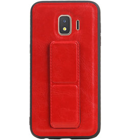 Grip Stand Hardcase Bagcover til Samsung Galaxy J2 Core Red